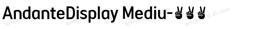 AndanteDisplay Mediu字体转换